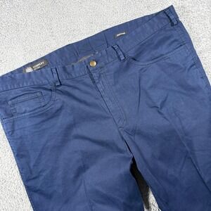 Coppley Argo Pants Mens 44x31 Navy Blue Chinos stretch Union Made Canada 5 Pocke